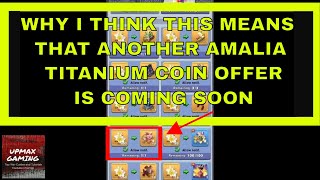 Top War -  Why i think an Amalia 100$ Titanium Blue Coin Store Offer will come in next 3 weeks Resimi