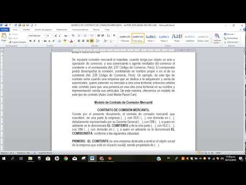 ¿CÓMO HACER UN CONTRATO DE COMISIÓN MERCANTIL?