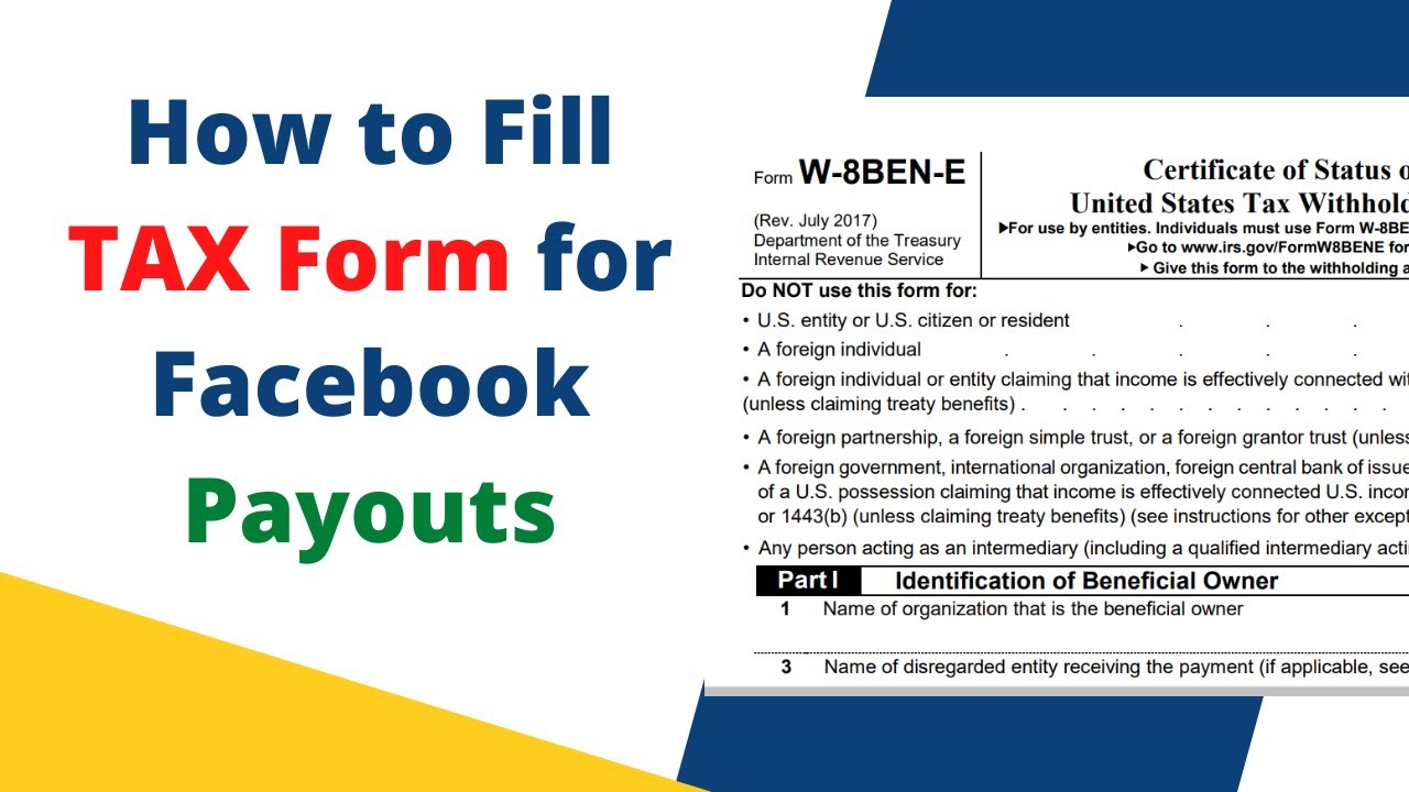 How To Fill Facebook W8BEN Tax Form For India How To Fill