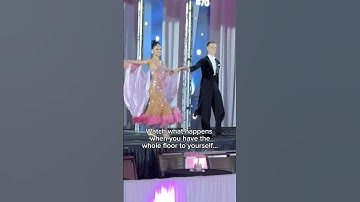 Does this make dancing a sport??😅🏃🏃‍♀️💨 #ballroom #couple #quickstep #dress #dance #dwts