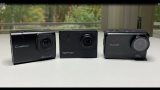 Action camera 4K video quality test (APEMAN A100, VICTURE AC940, CROSSTOUR CT9500)