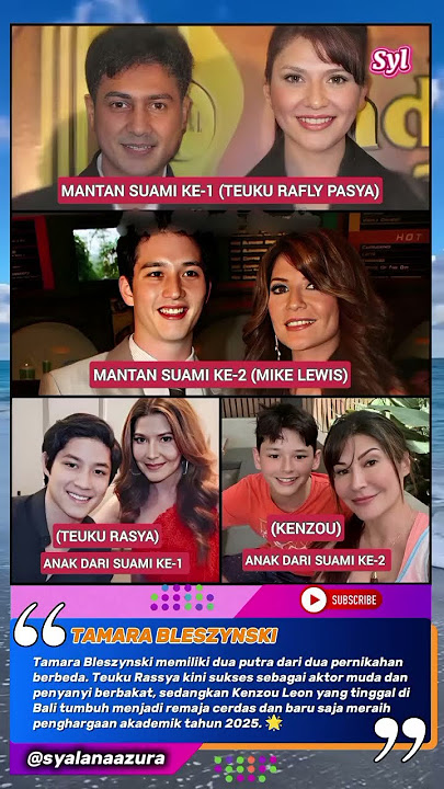 Deretan 2 Putra Tamara Bleszynski Dari Ayah Yg Berbeda‼️#shortsfeed #reels