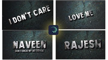 Name Art Video Editing in Alight Motion #nameart  #alightmotion #kinemaster #namearttutorial