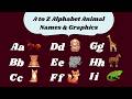 ABC Learning, Learn A to Z Animal Names 🐶 Alphabet Animation Made in Canva