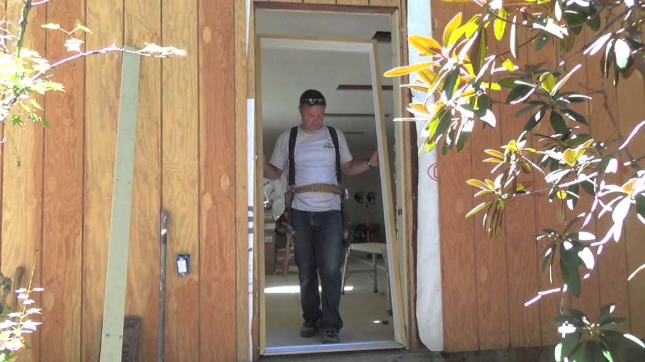 How To Install A New PreHung Exterior DoorDIY/MADE EASY YouTube