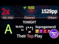9.02⭐ XxprogamerxX | Bentham - TONIGHT [Extreme] +HDDTHRRX 98.62% (#1 1,529pp 2❌) -osu!