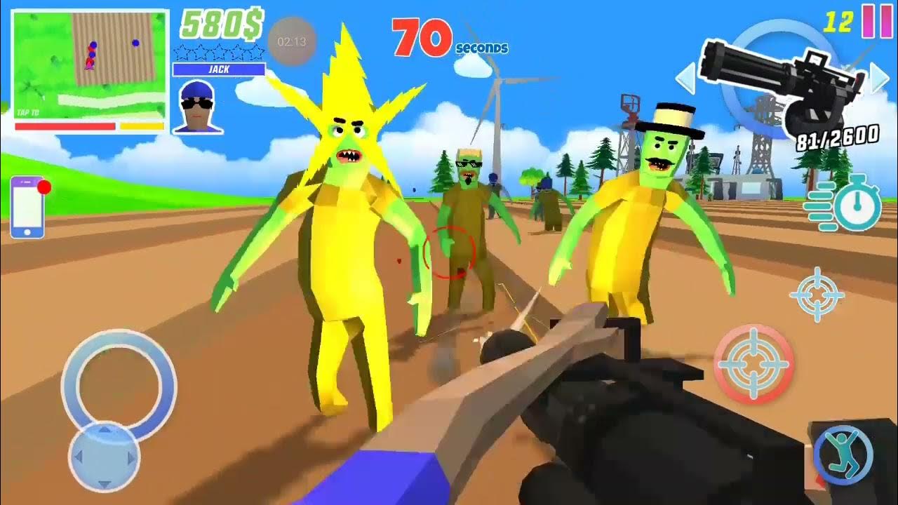 Dude theft wars Attack zombies Minigun VS Zombies YouTube