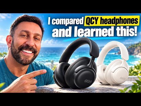 QCY H6 Ultra 10-Mic Array & 8-Mic Hybrid ANC Headphones w/ QCY H6 Neo ANC Headphones