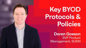 Your BYOD Policy: Key Considerations, Daren Goeson, SVP Product Management, SUEM