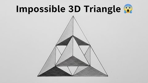 Impossible 3D Triangle Drawing 😱 | Easy Step-by-Step Tutorial