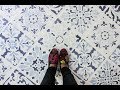 How to Paint a Tile Floor Design with Floor Stencils