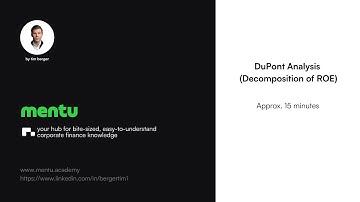 mentu | DuPont analysis decomposition of ROE