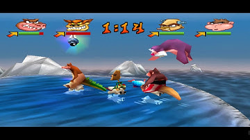 Crash Bash - Walkthrough Adventure - WARP ROOM 2- Part 1 - 2 Players Multitap ePSXe 1.9.25