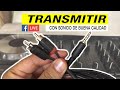 TRANSMITIR en Facebook con SONIDO de Buena Calidad