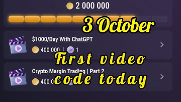 $1000 / day with chatGpt / tapswap new video code 3 October/ tapswap today episode / 2024