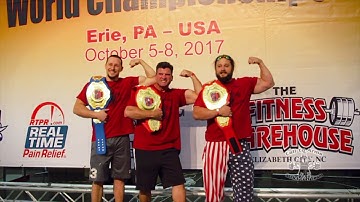 100% Raw Powerlifting Federation 2017 Worlds- Call to Arms Strict Curl Team