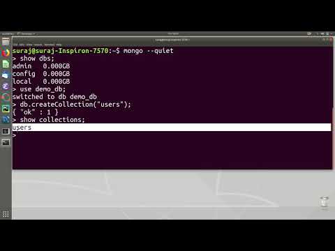 MongoDB Tutorial 2 : Create and Delete Collections