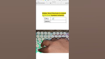 Microsoft Word Tips : Hidden shortcuts to unlock call & mail Symbols instantly #keyboard #shortcut