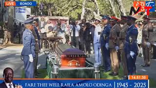Watch Raila Final Journey To The Gravebody Lowered To His Grave