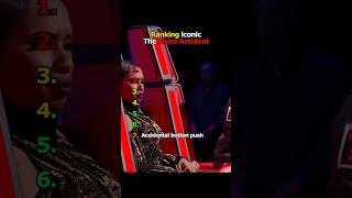 Ranking lconic The Voice Accident #thevoice #Accident #thevoiceusa #talentshow #singing