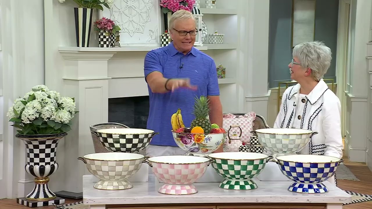 MacKenzie Childs Enamel Everything Bowl on QVC - YouTube MacKenzie Childs Enamel Everything Bowl on QVC - YouTube