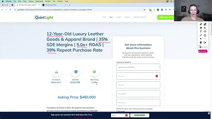 Is This $184K/Year Ecom Leather Goods Brand Really Worth $460,000?