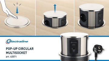 POP-UP CIRCULAR MULTISOCKET, art. 62571 - ENG