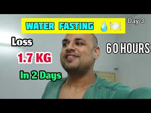 Day 3 of 7 Days Water Fasting | 1.7 KG Loss | Weight Loss Journey