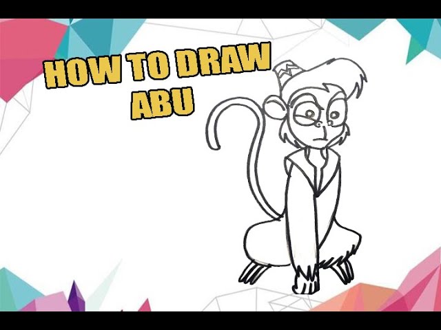 Disney Abu (Aladdin) - Cartoon Drawing Lesson