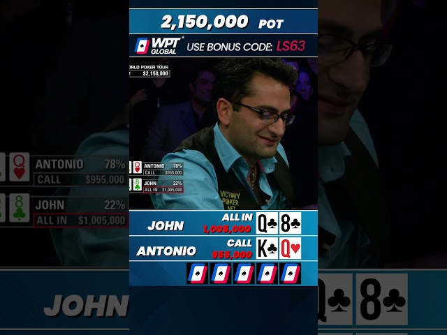 Facing the Odds: John's High-Risk All-In Move! #shorts