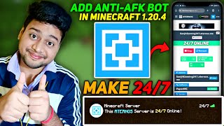 How To Make 24/7 Aternos Server | How To Add Anti Afk Bot in Aternos Server | Afk Bot For Aternos screenshot 1