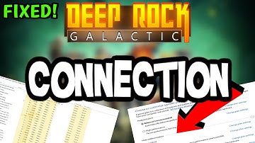 How To LOWER PING & Fix Server/Connection in Deep Rock Galactic