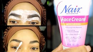 How I groom my brows using Nair|At Home