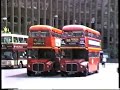 London Buses 1987-Routemasters at Aldgate on Routes 15, 15A, 25 & 253