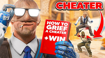 I GRIEFED & WON VS A CHEATING 5-STACK...