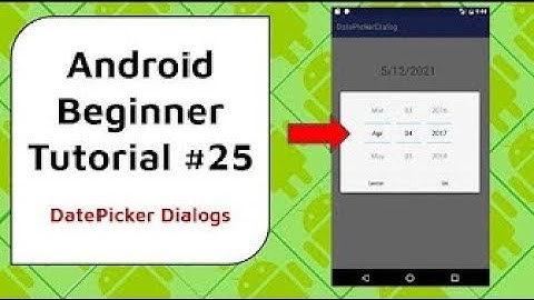 How to Show DateTimePicker Dialog in Android Studio  || Tutorial 10 || Matnas Tutorials