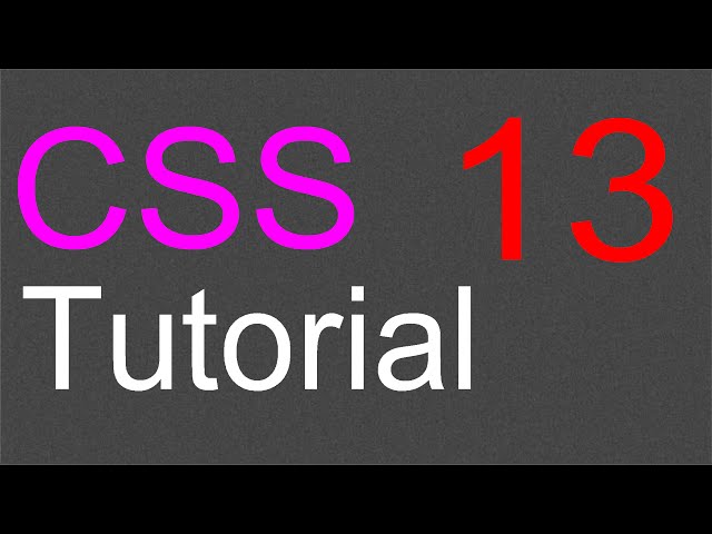 CSS Layout Tutorial - 13 - Working in the header