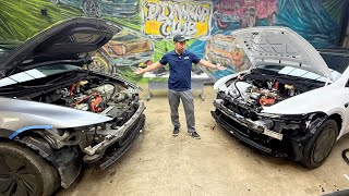 Behind the Front Bumpers of Model Y Juniper Standard vs Premium