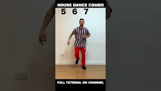 HYPE BEGINNER HOUSE DANCE COMBO TUTORIAL #shorts #housedance #tutorial