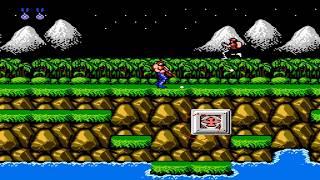 1 mạng phá đảo game Contra 4 nút huyền thoại ( NES ) không hack , cheat .... screenshot 1