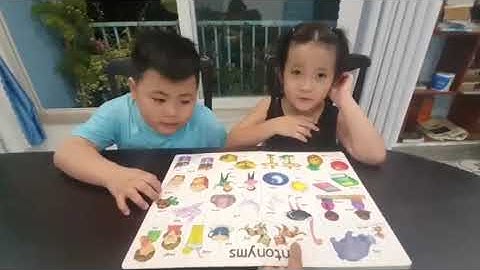 Tiếng Anh Giao Tiếp Thiếu Nhi Tại Phan Thiết: Bin and Sophia talking about Antonyms
