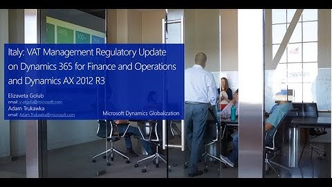 Finance and Operations Italy VAT Management Regulatory Update - TechTalk