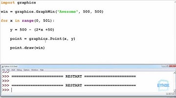 Python Exercise 8.2 - for loop - Graphics Window