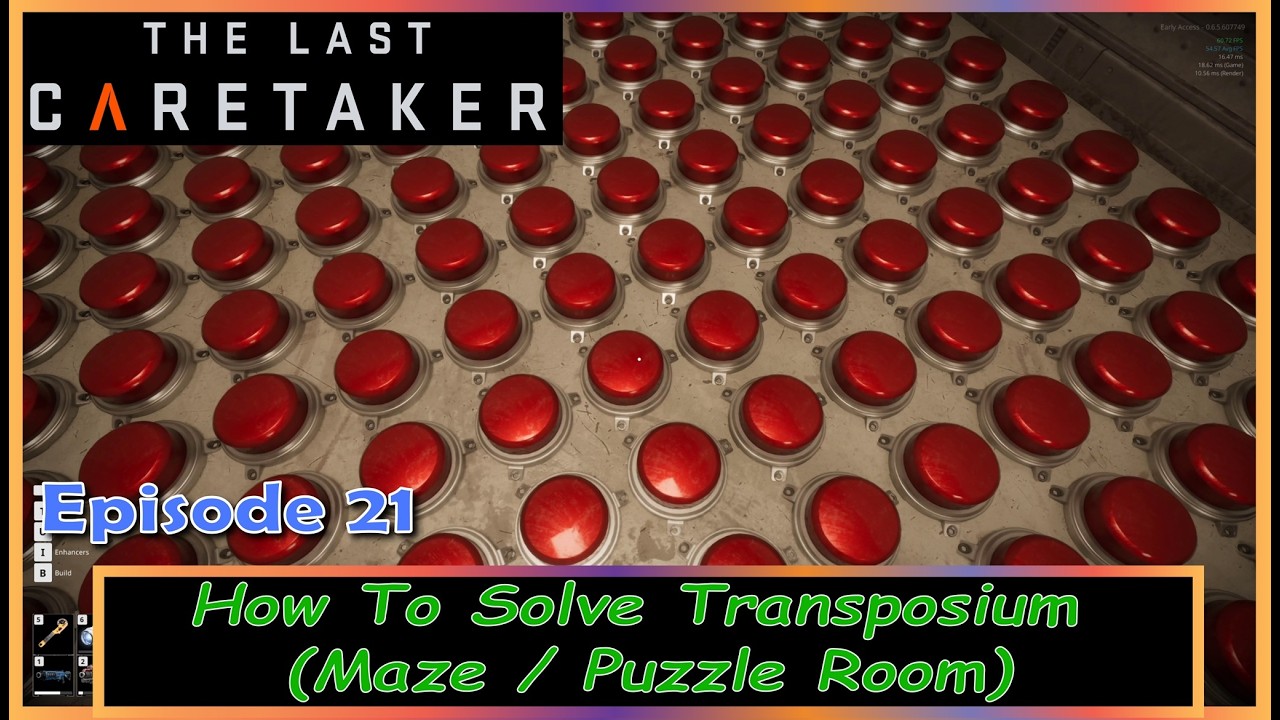 Red Button Room The Last Caretaker – Episode 13 ⚠️ | How To Solve Transposium (Maze ...