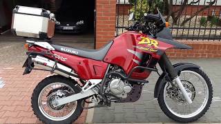 Suzuki dr 800 big Dominator sound without  db killer  (nie africa ktm bmw ) Flying Suzuki Dr 800s Big