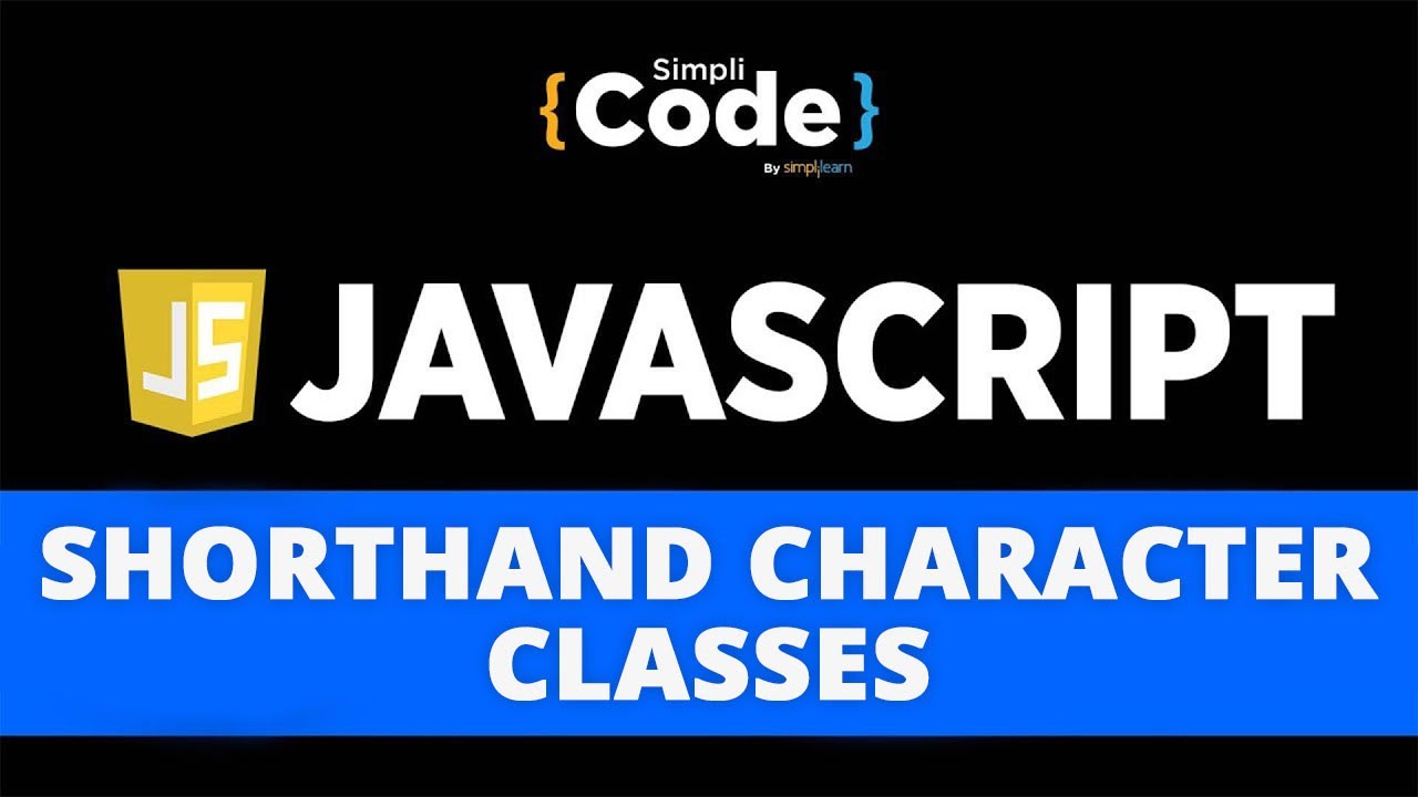 ⁣Shorthand Character Classes In JavaScript | Character Classes In JavaScript | JavaScript |SimpliCode