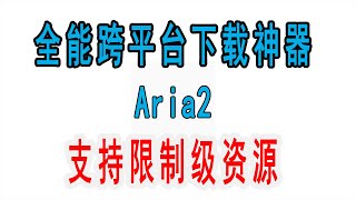 开源跨平台下载神器aria2，支持百度网盘、迅雷下载，可下载限制级资源