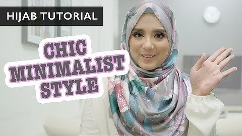 Hijab tutorial: Minimalist chic style