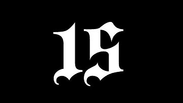 Gothic Font Countdown Timer - 15 seconds