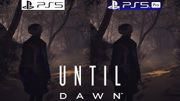 Until Dawn Remake PS5 vs PS5 Pro - Graphics Comparison - Framerate - 4K - Loading Times